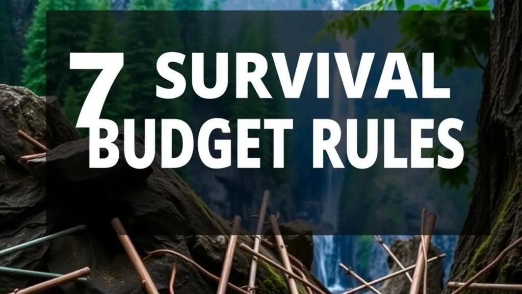 7 Survival Budget Rules