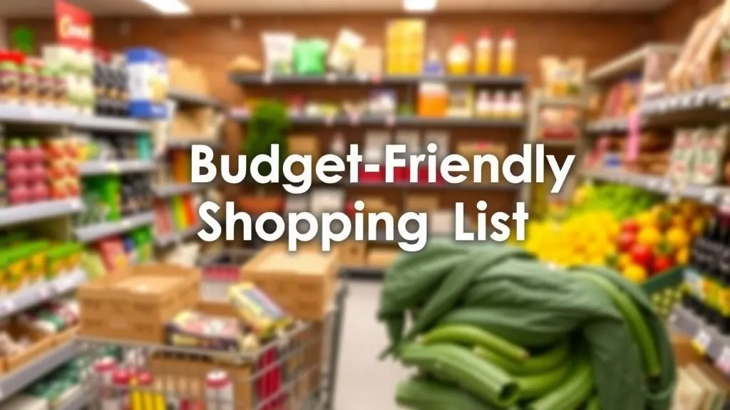 Budget-Friendly Shopping List