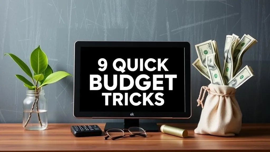 9 Quick Budget Tricks