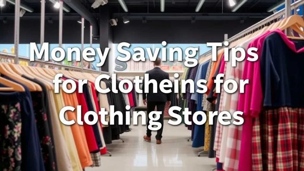 Money-Saving Tips for Clothing Stores