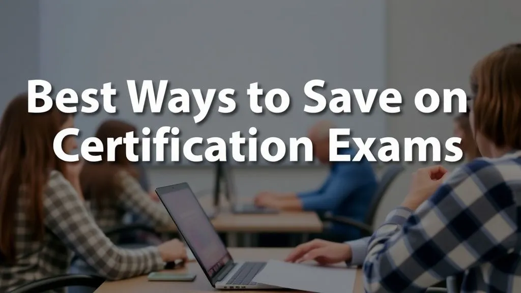 Best Ways to Save on Certification Exams
