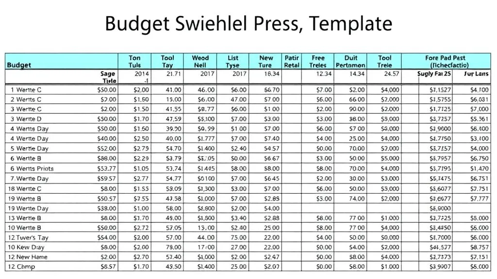 Best Budget Spreadsheet Template