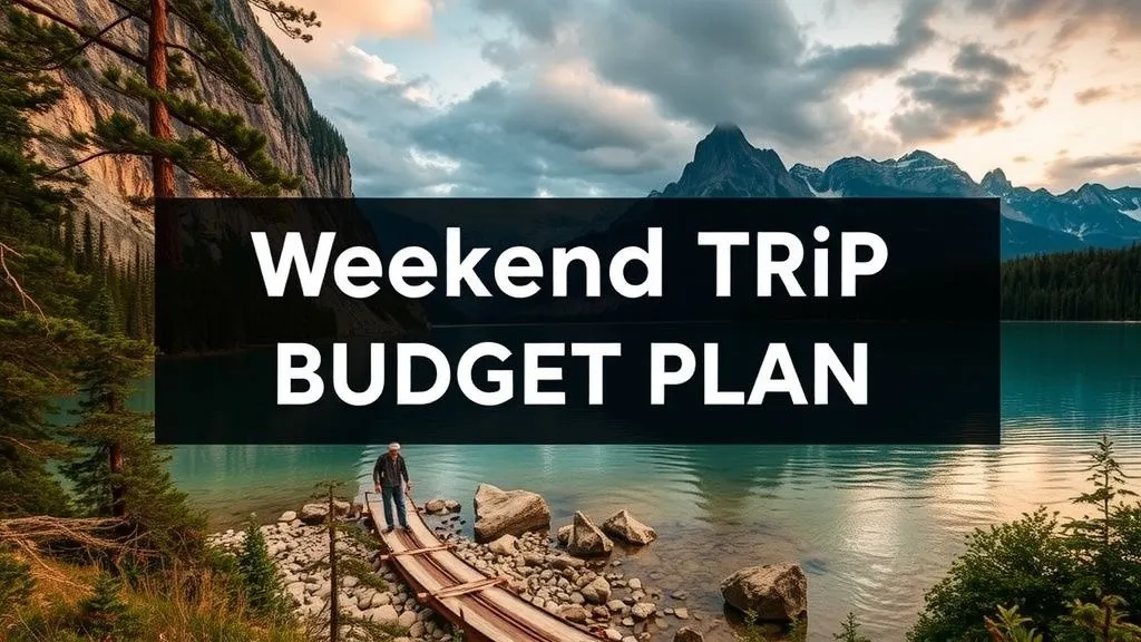 Weekend Trip Budget Plan