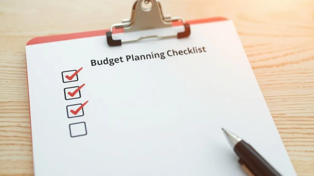Budget Planning Checklist