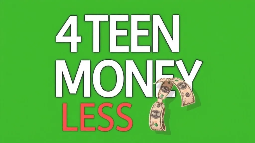 4 Teen Money Lessons