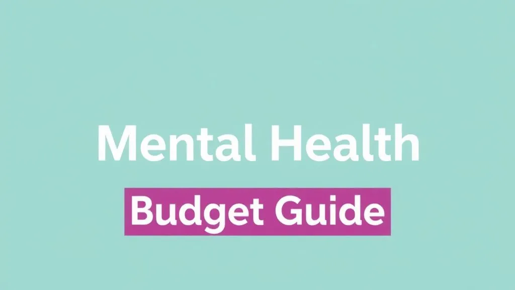 Mental Health Budget Guide