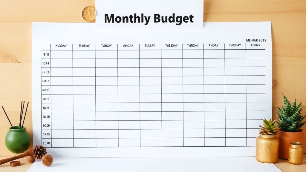 Monthly Budget Template