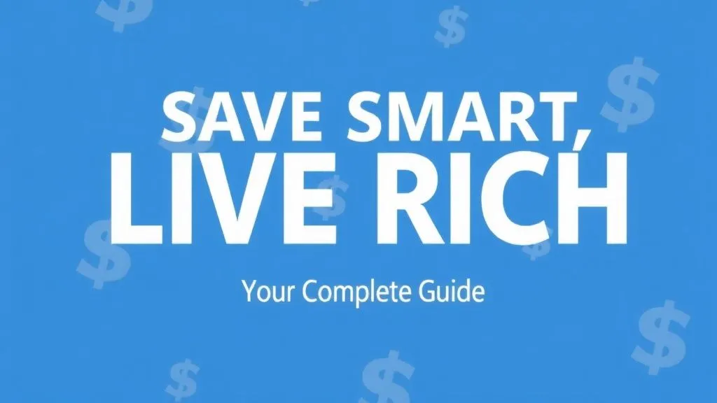 Save Smart, Live Rich: Your Complete Guide