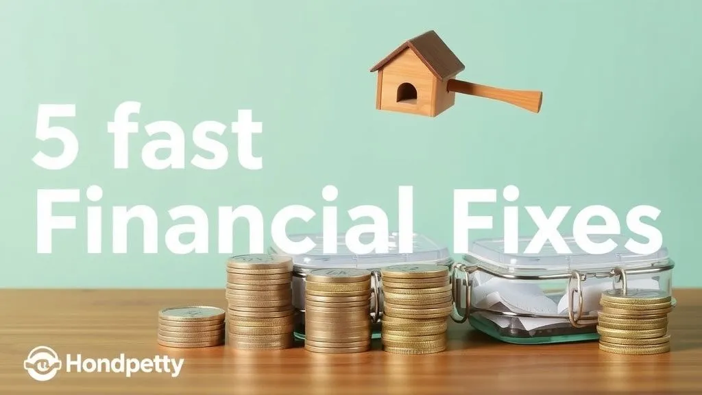 5 Fast Financial Fixes