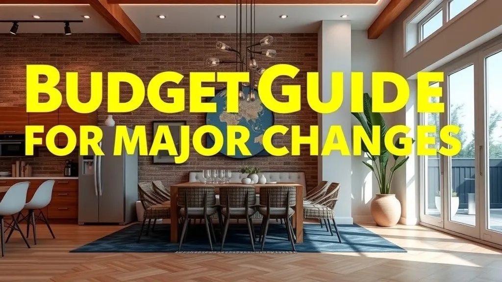 Budget Guide for Major Changes